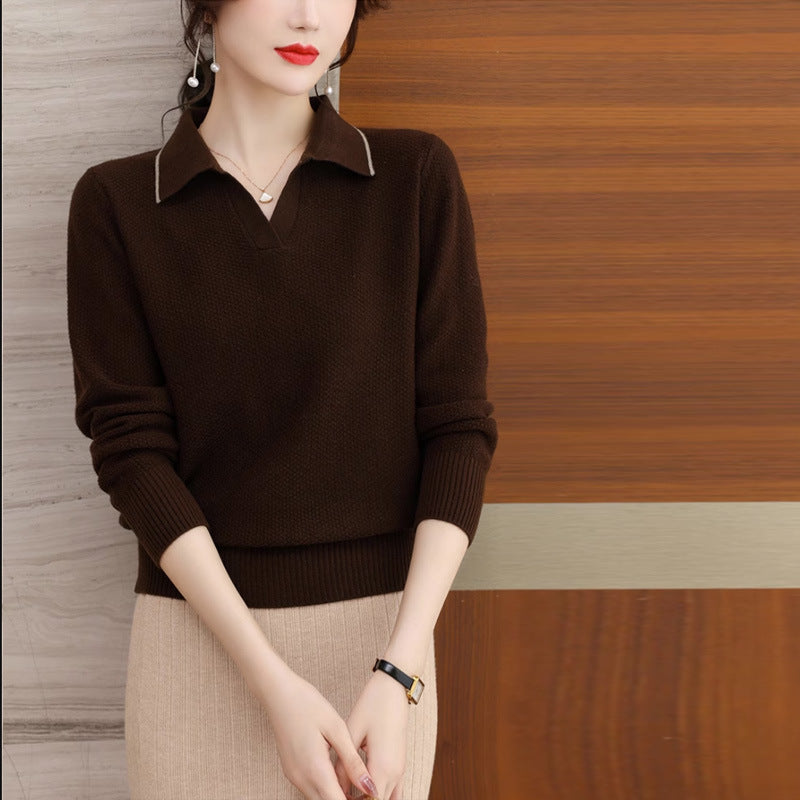 Rachael – Pull à Col Polo Style Occidental