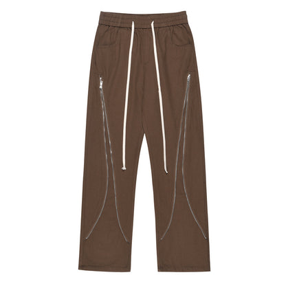 Mathew – Pantalon de travail ample avec fermeture éclair
