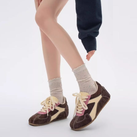 Alison – Chaussures d'Entraînement Allemandes Retro avec Talons Cachés en Cuir Vegan Printemps 2025