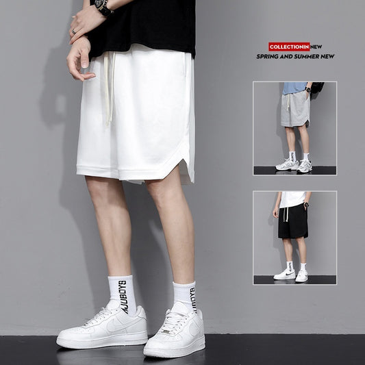 Lawrence – Shorts de Basketball d'Été en Couleur Unie pour Hommes