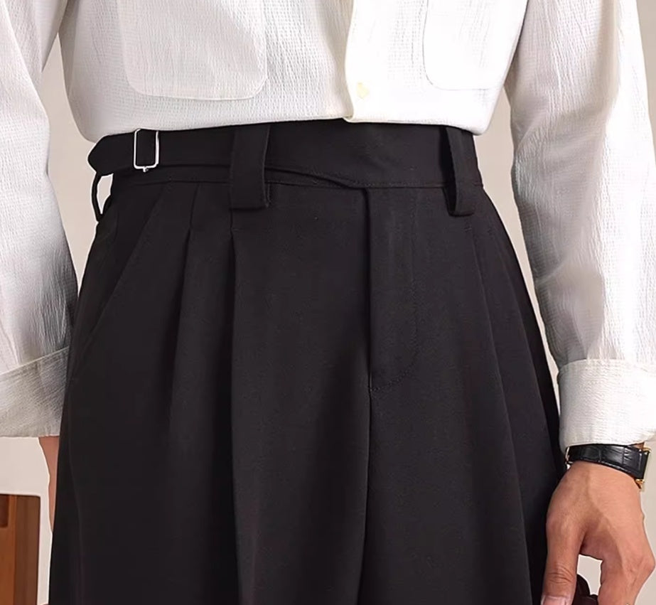 Frank – Pantalon Classique à Chevrons
