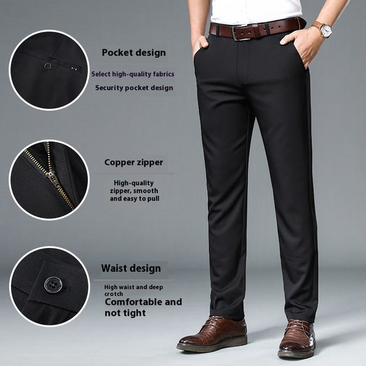 Miles – Pantalon Droit Fin Non-repassant