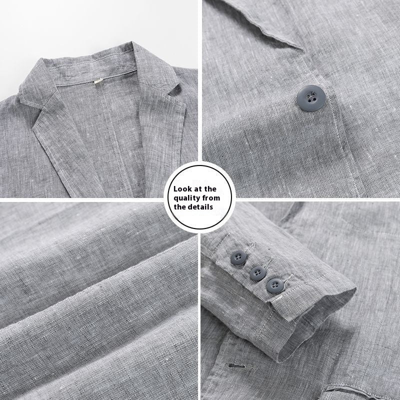 Rebecca – Veste décontractée en lin grande taille pour femmes