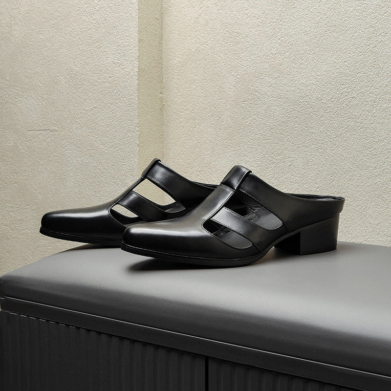 Percy – Chaussons en Similicuir Pointus pour Hommes