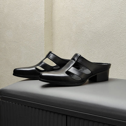 Percy – Chaussons en Similicuir Pointus pour Hommes