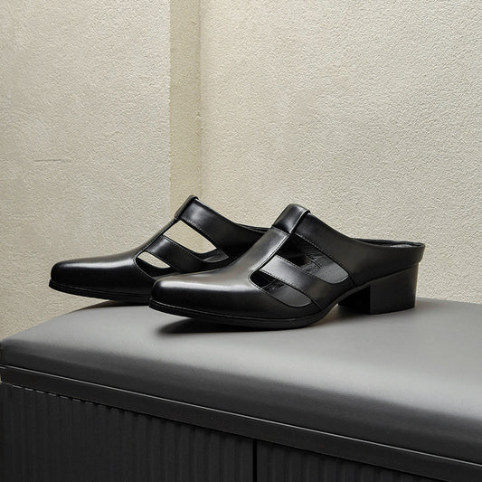 Percy – Chaussons en Similicuir Pointus pour Hommes