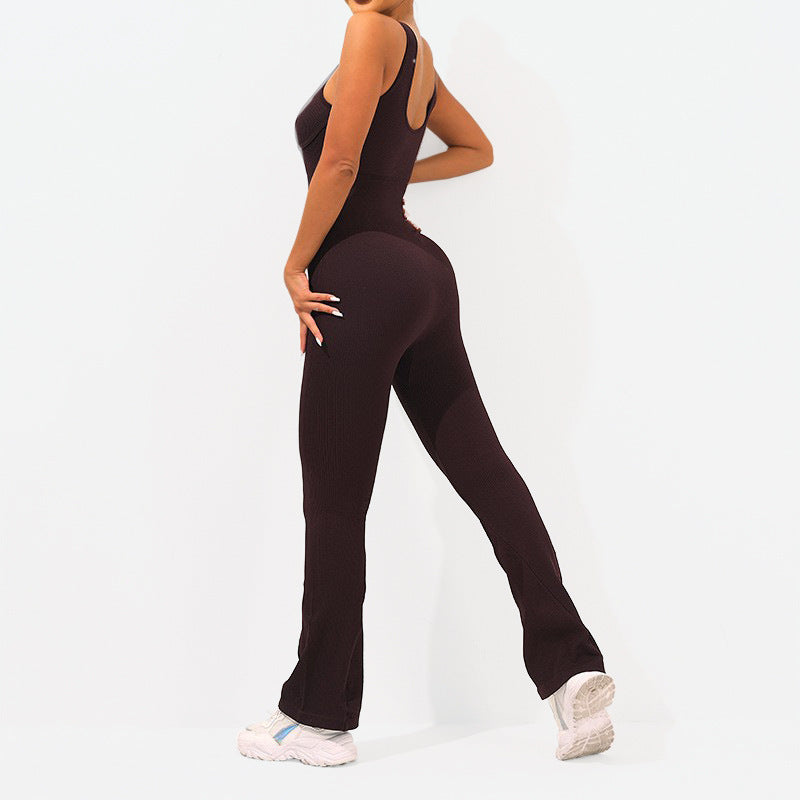 Harriet – Combinaison de Yoga Sans Manches Évasée