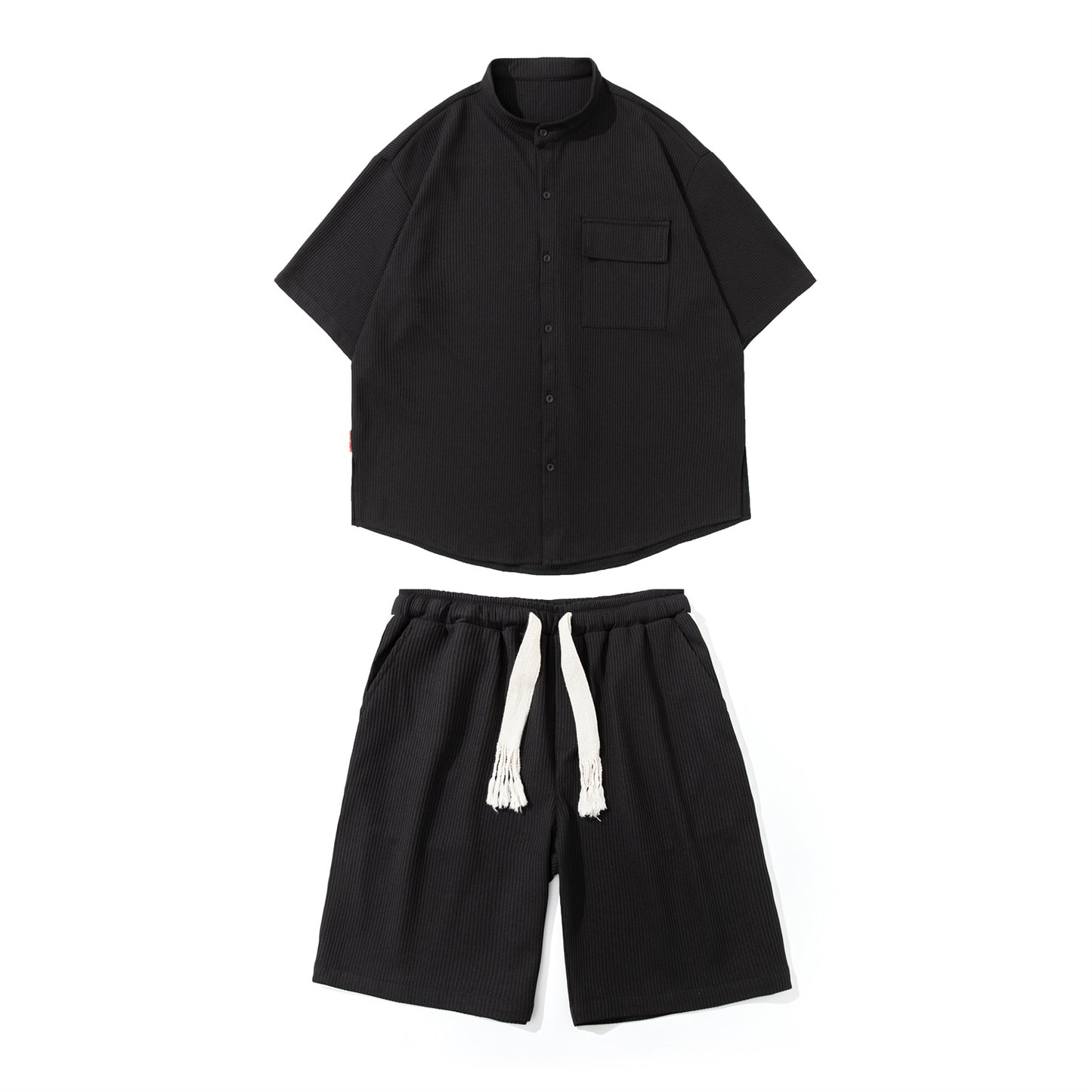 Charlie – Ensemble Vêtements Décontractés en Soie Glacée pour Hommes