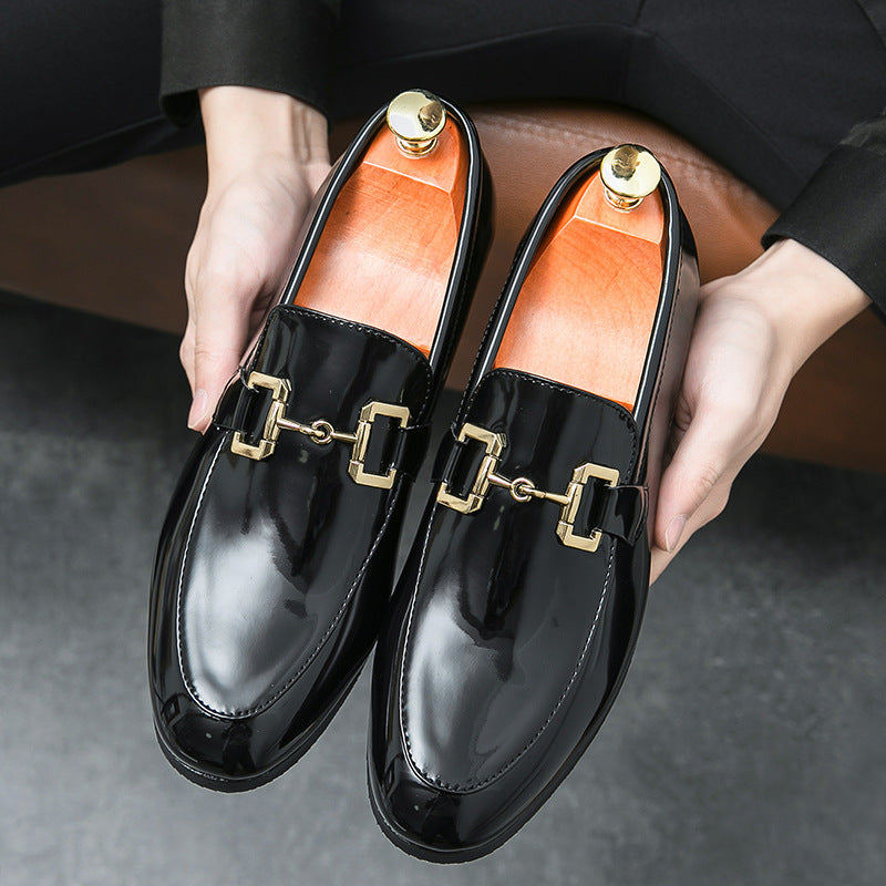Wayne – Mocassins Brillants Homme en Similicuir Grande Taille