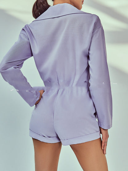 Jessie – Combinaison en Coton Slim Fit Couleur Unie