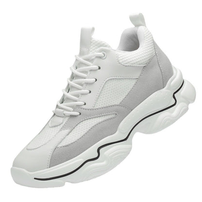 Wayne – Chaussures Casual Mi-Talon à Rehaussement Invisible et Cuir Vegan