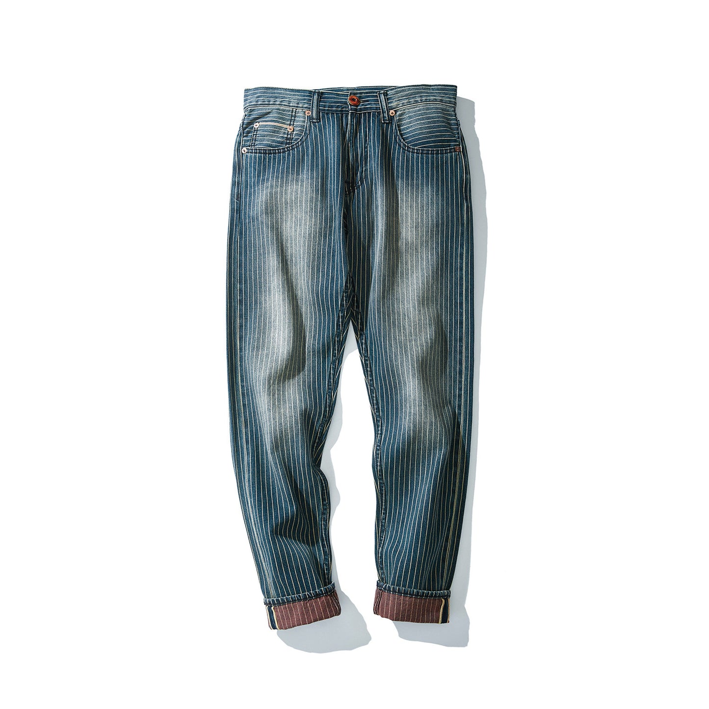 Denis – Jeans Rayés Rétro Amples