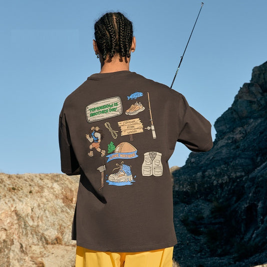 Hugh – T-shirt imprimé tridimensionnel pour homme