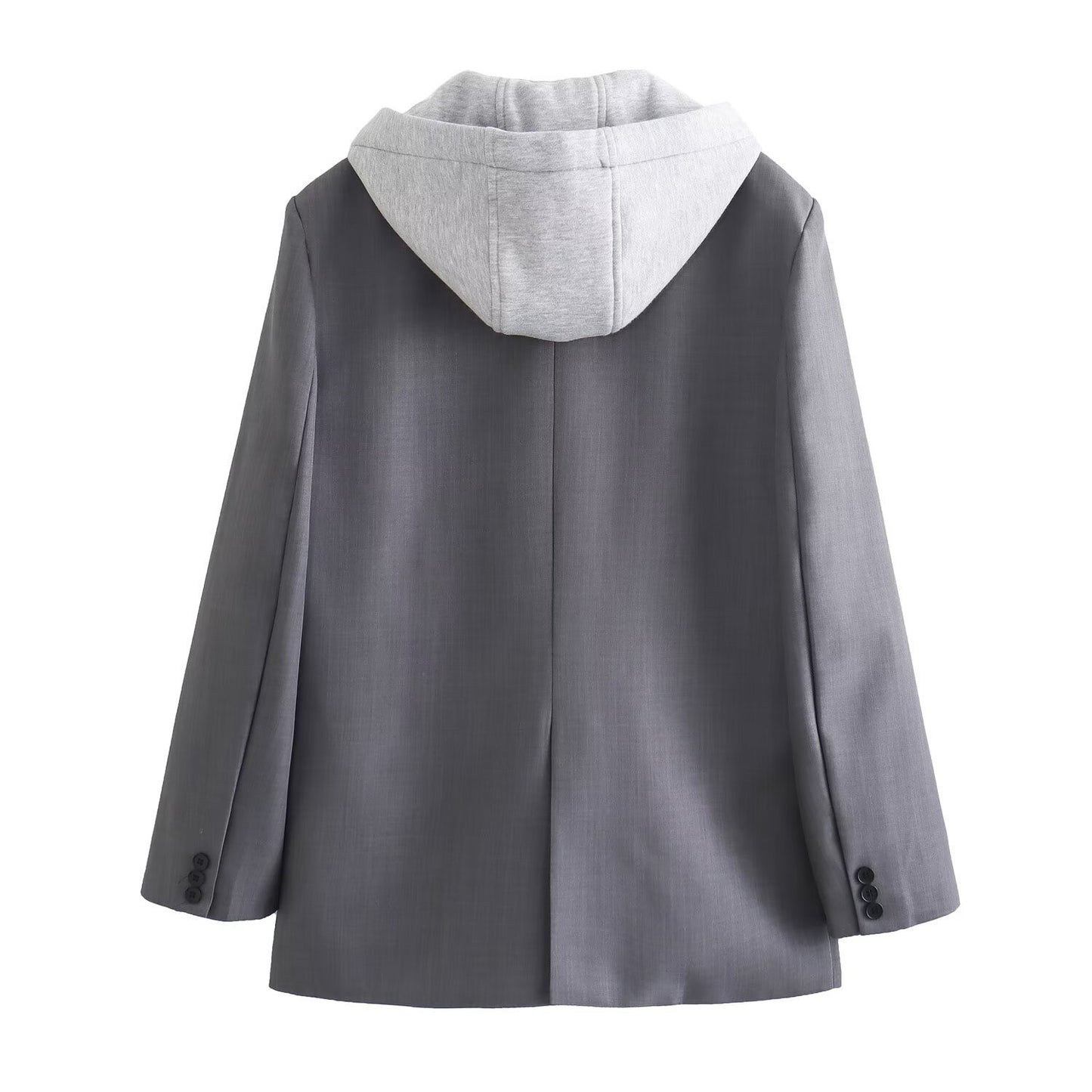 Samantha – Veste de costume ample pour femmes avec capuche en patchwork