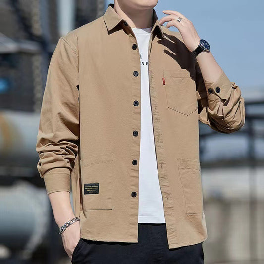 Oscar – Chemise à Manches Longues avec Poches pour Hommes