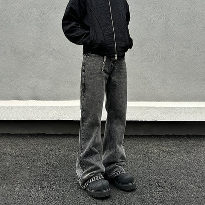 Vincent – Jean Skinny Gris Délavé et Usé