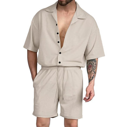 George – Ensemble Chemise à Manches Courtes pour Homme
