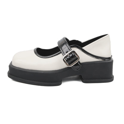 Gillian – Chaussures Mary Jane à Talon Épais Style Britannique