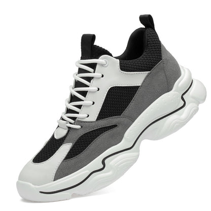 Wayne – Chaussures Casual Mi-Talon à Rehaussement Invisible et Cuir Vegan