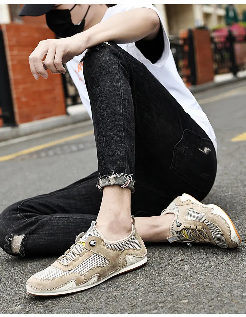 Malcolm – Chaussures Décontractées Respirantes en Cuir Végan