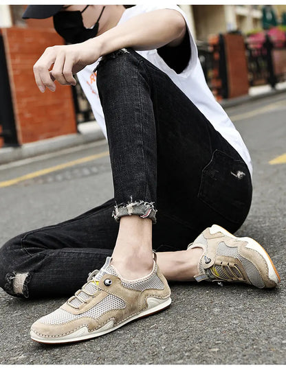 Malcolm – Chaussures Décontractées Respirantes en Cuir Végan