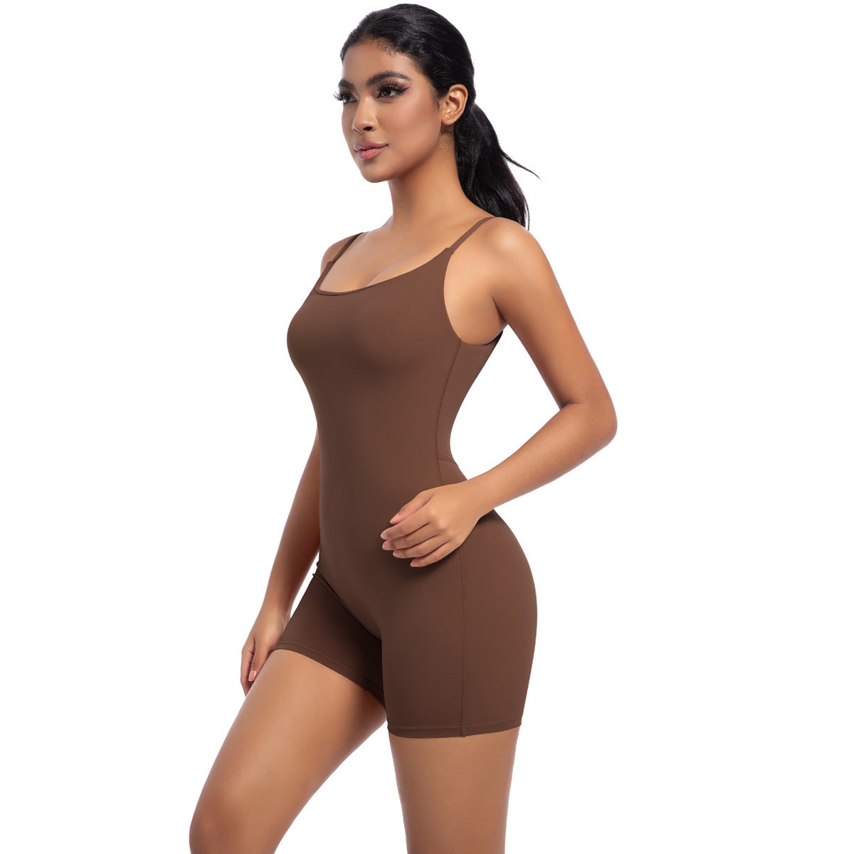 Emma – Combinaison de Sport Ajustée avec Sangles de Yoga