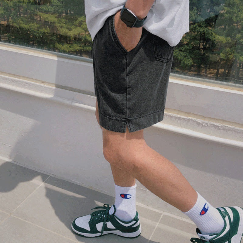 Raymond – Shorts en Denim Droit et Ample