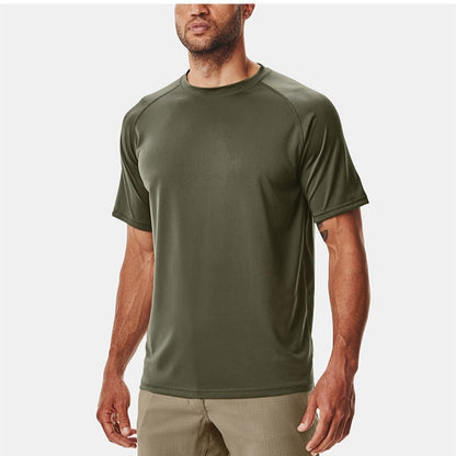 James – T-shirt d'exercice d'été pour homme à col rond ample