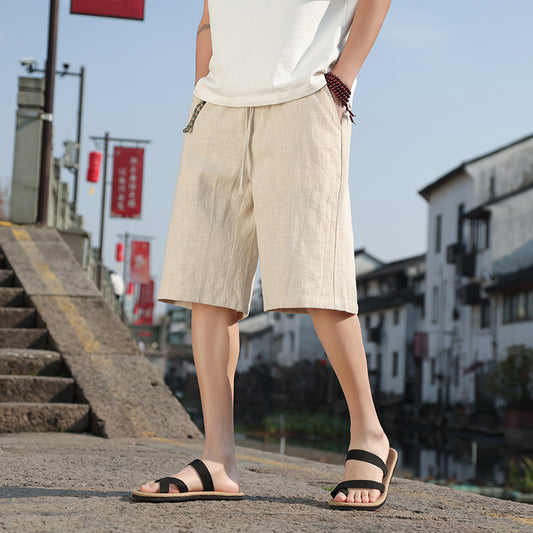 Alexander – Shorts d'Été en Lin et Coton pour Homme