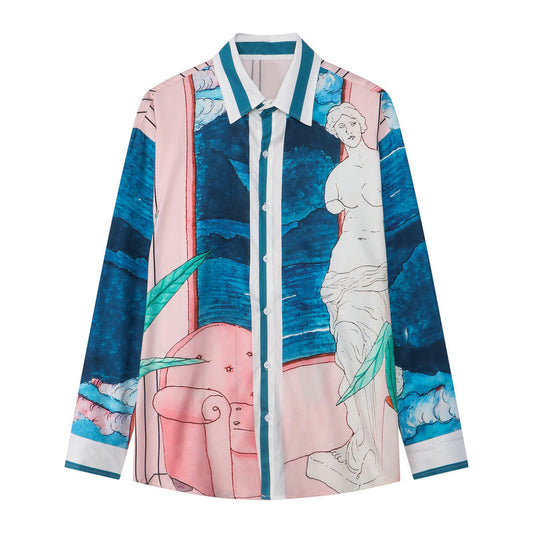 Walter – Chemise Vintage Bohème à Manches Longues