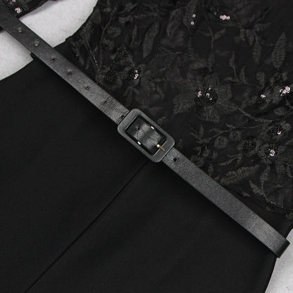 Fiona – Combinaison Élégante en Dentelle Transparente