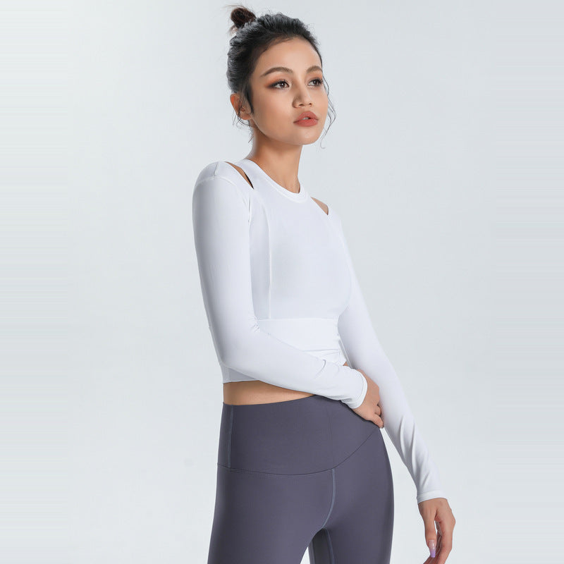 Sara – Vêtements de Yoga Slim à Manches Longues Élastiques