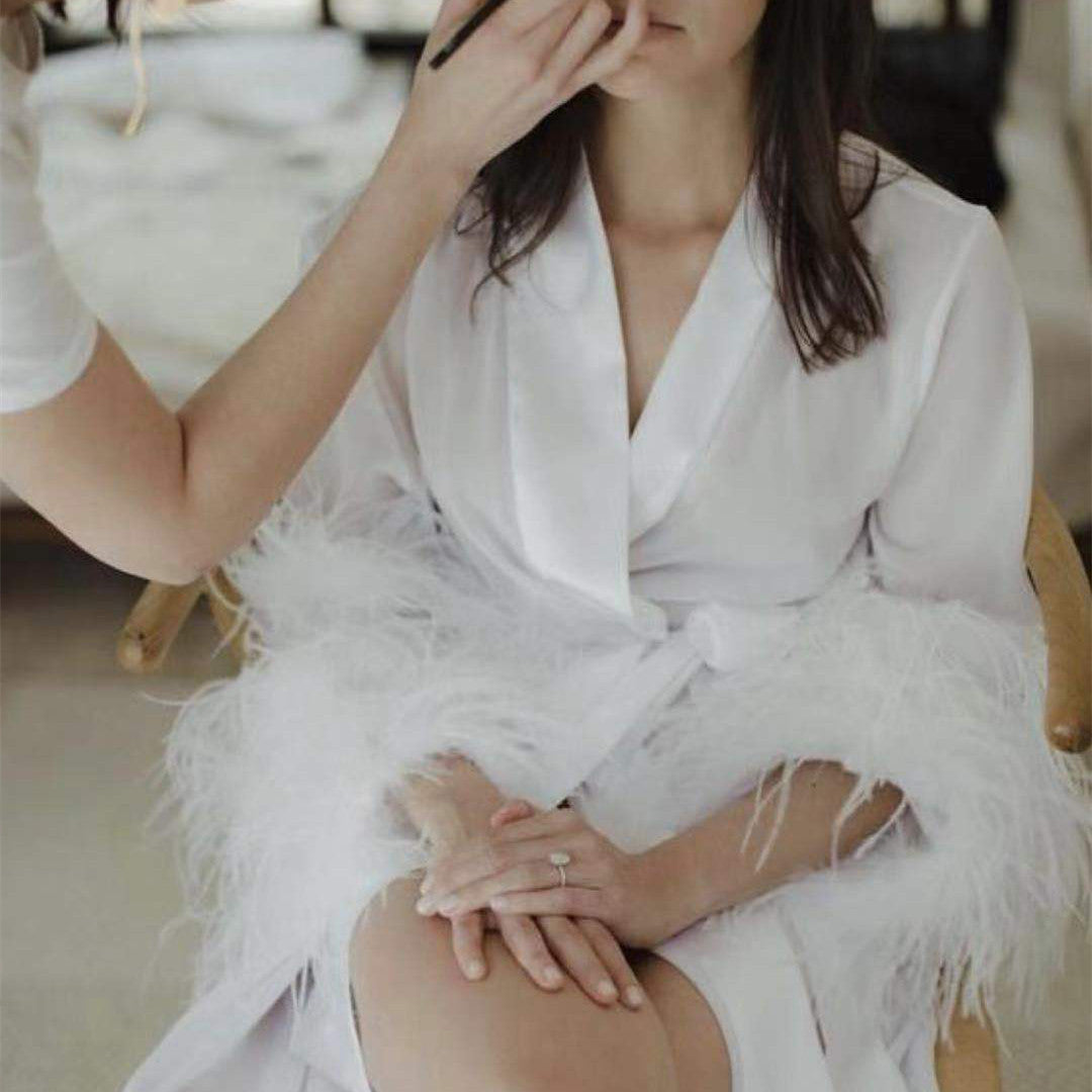 Harriet – Pyjamas Mi-Longs Simples pour Mariage