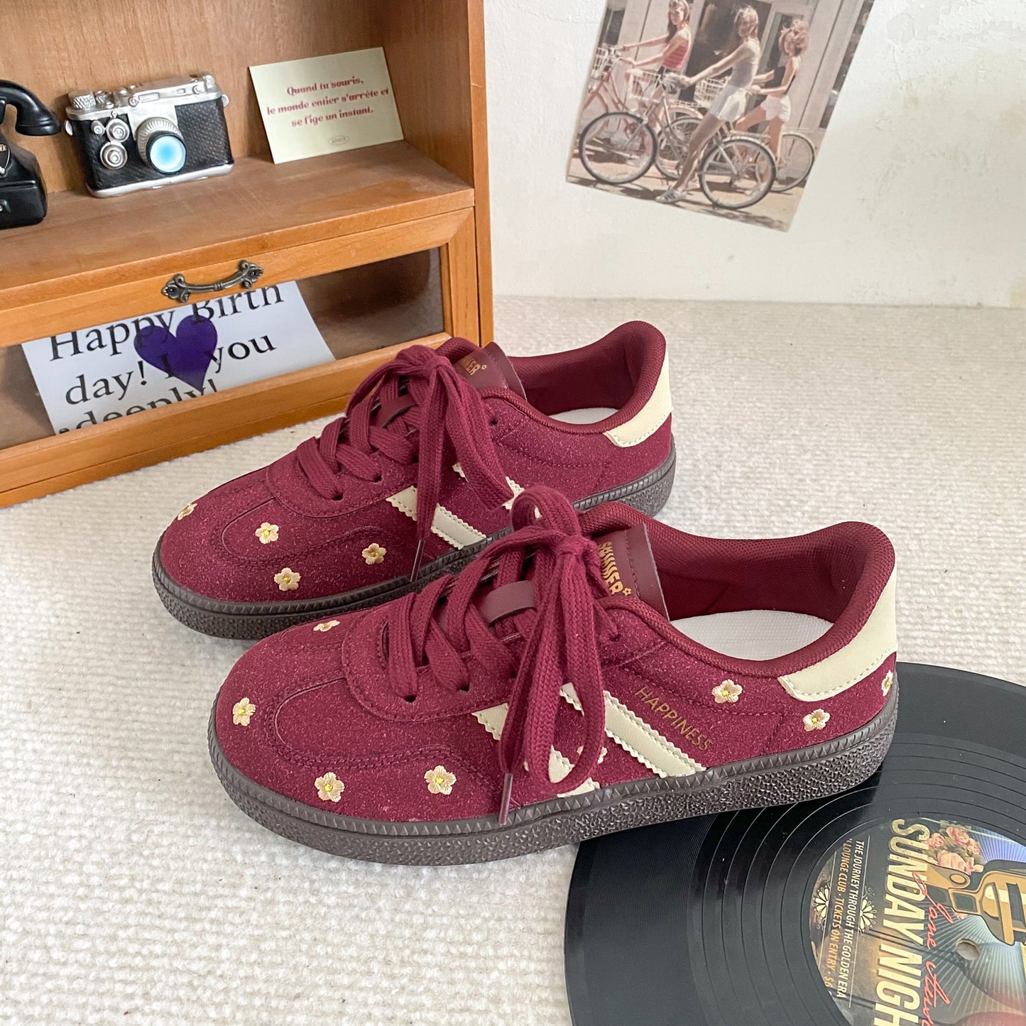 Kathryn – Chaussures de Sport Plates à Lacets pour Femmes