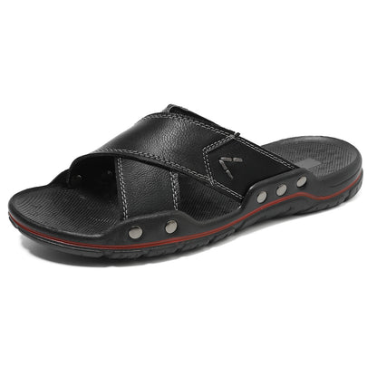 Isaac – Sandales d'extérieur en cuir vegan