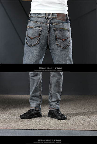 Samuel – Pantalon Droit Élastique en Denim pour Homme