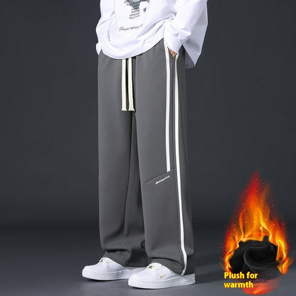 Terence – Pantalon de Sport Droit et Ample Doublé Polaire d'Hiver