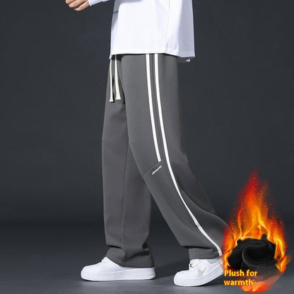 Terence – Pantalon de Sport Droit et Ample Doublé Polaire d'Hiver