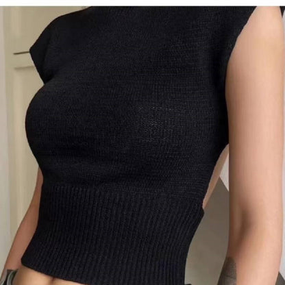Linda – Pull à Col Rond Ajourné avec Design Estival