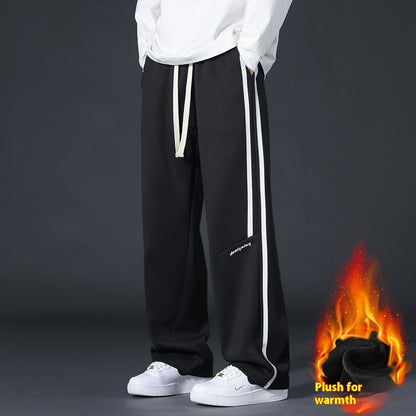 Terence – Pantalon de Sport Droit et Ample Doublé Polaire d'Hiver