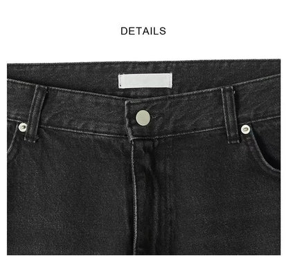 Russell – Jeans Droits Rétro Lavés Style Américain