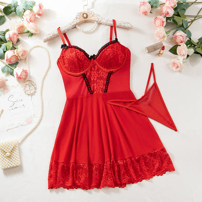 Victoria – Ensemble de Lingerie Sexy en Dentelle avec Corps Galbant