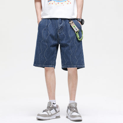 Jordan – Shorts en Denim Jacquard