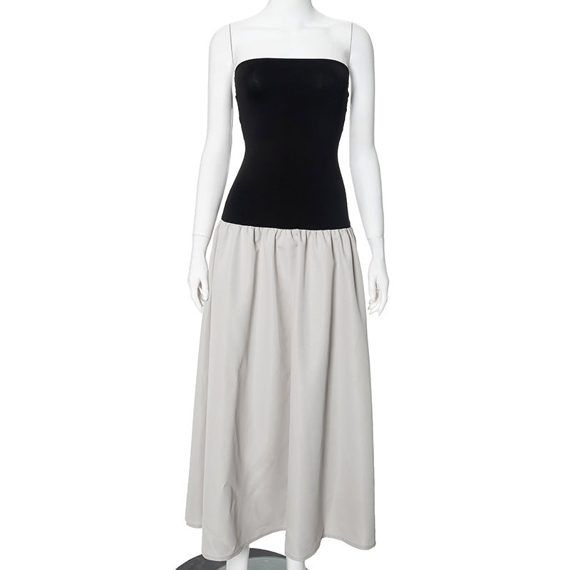 Lily – Robe Tube à Contraste de Couleurs