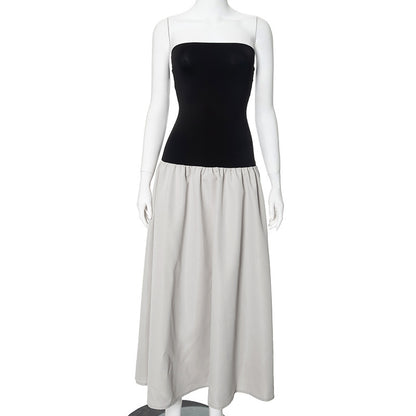 Lily – Robe Tube à Contraste de Couleurs