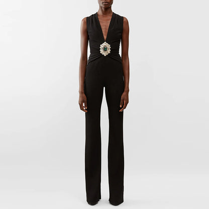 Jane – Combinaison sans manches avec perles et strass