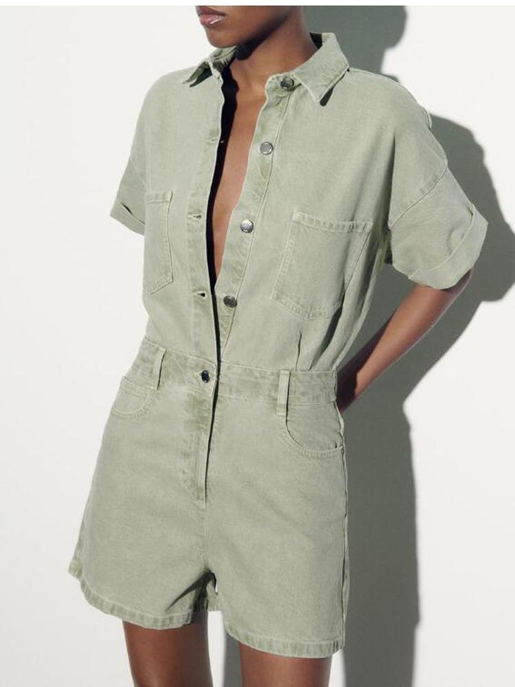 Imogen – Combinaison Multicolore en Denim