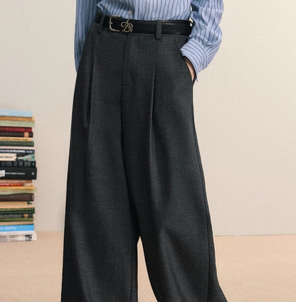 Amy – Pantalon Évasé Taille Haute Femme