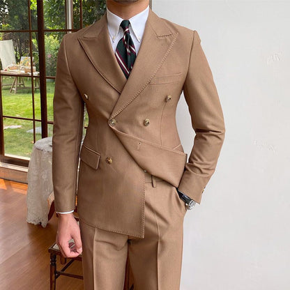Laurence – Veste de costume à double boutonnage décontractée pour homme
