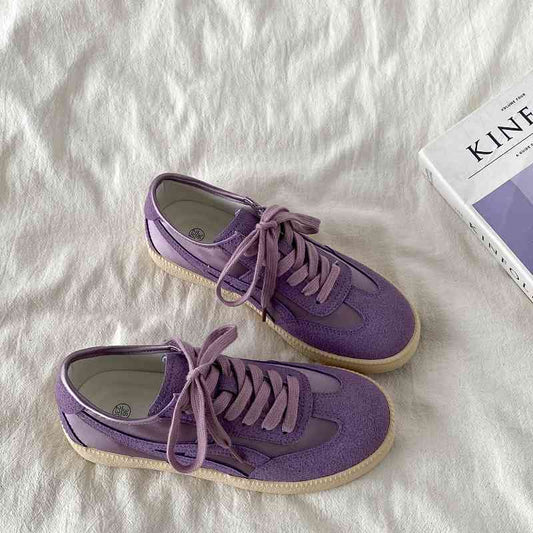 Phoebe – Chaussures d'entraînement en soie violette pour femmes